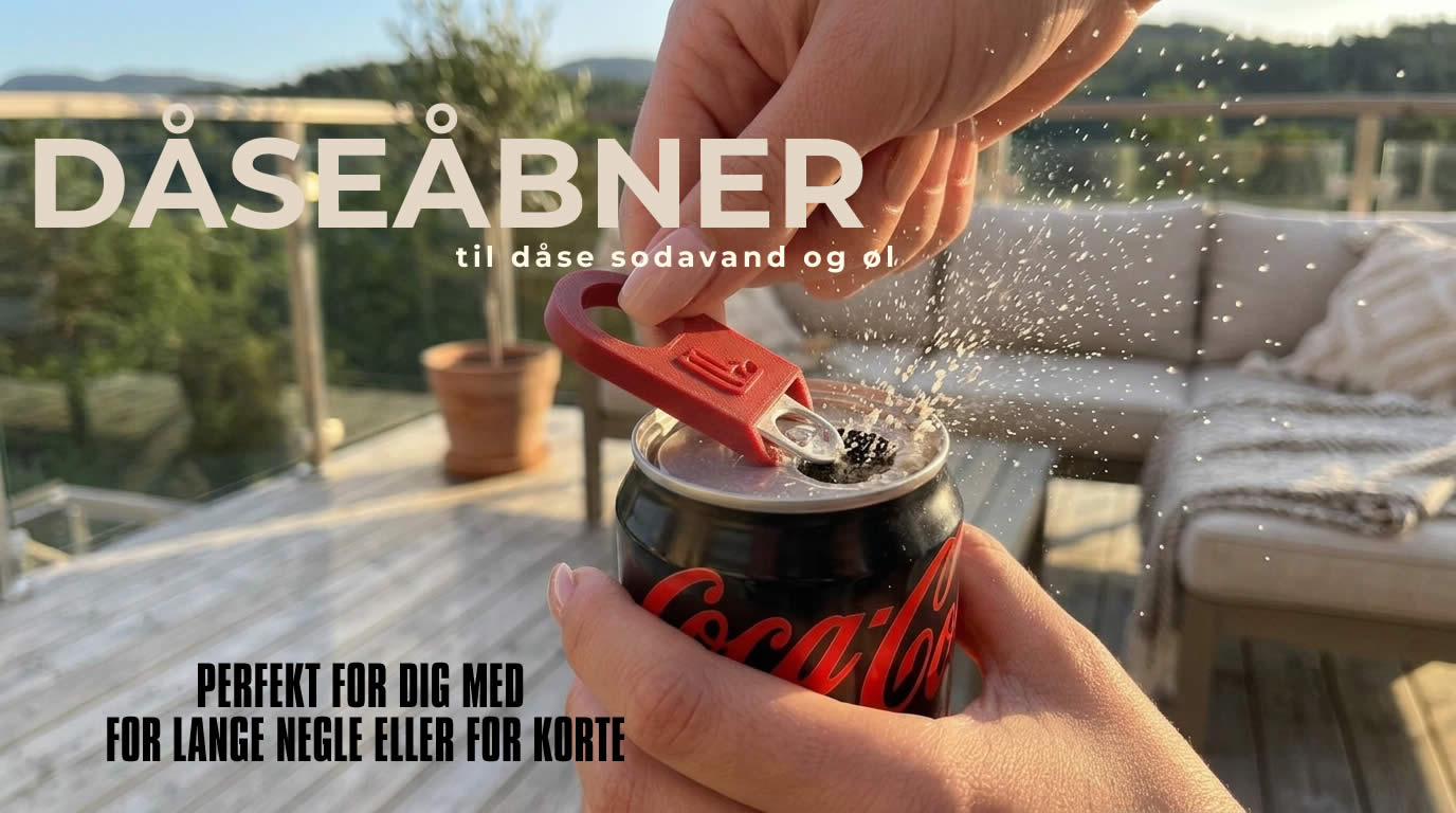 Dåseåbner til Sodavand og Øl med Nøglering Hul