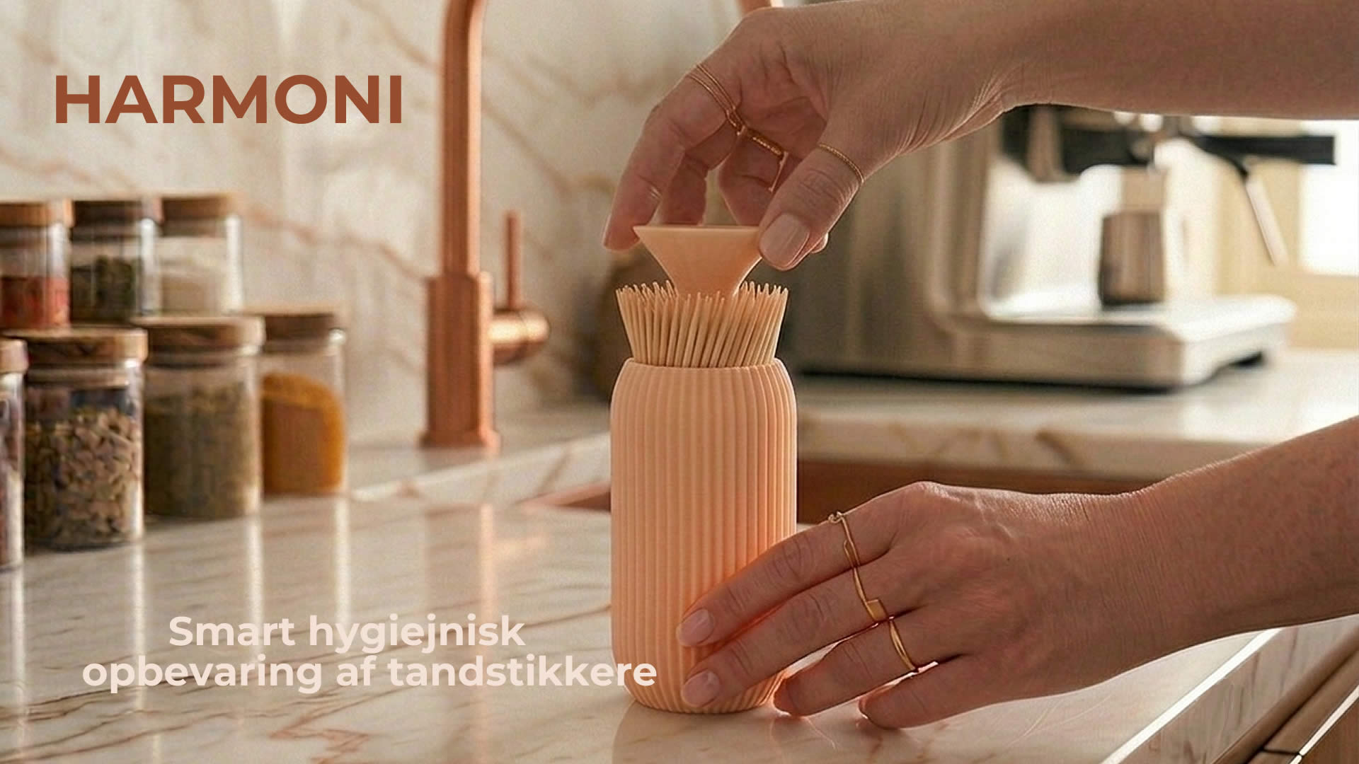 Harmoni elegant opbevaring til Tandstikker