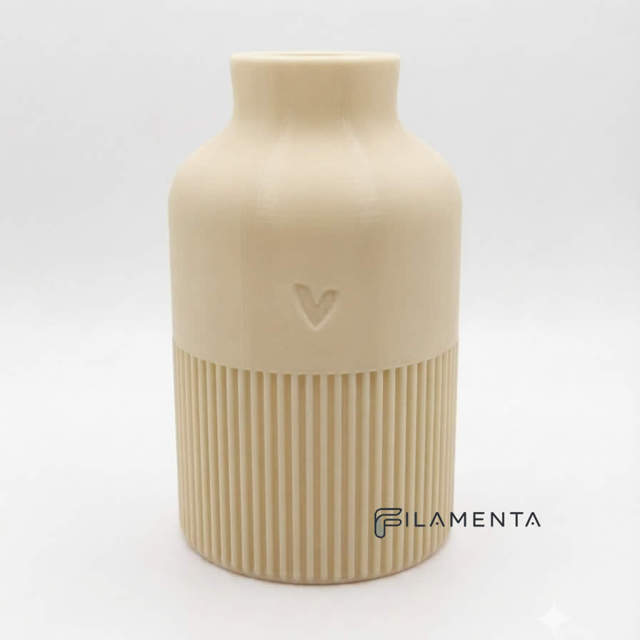 Hjertero Vase Æggeskalshvid