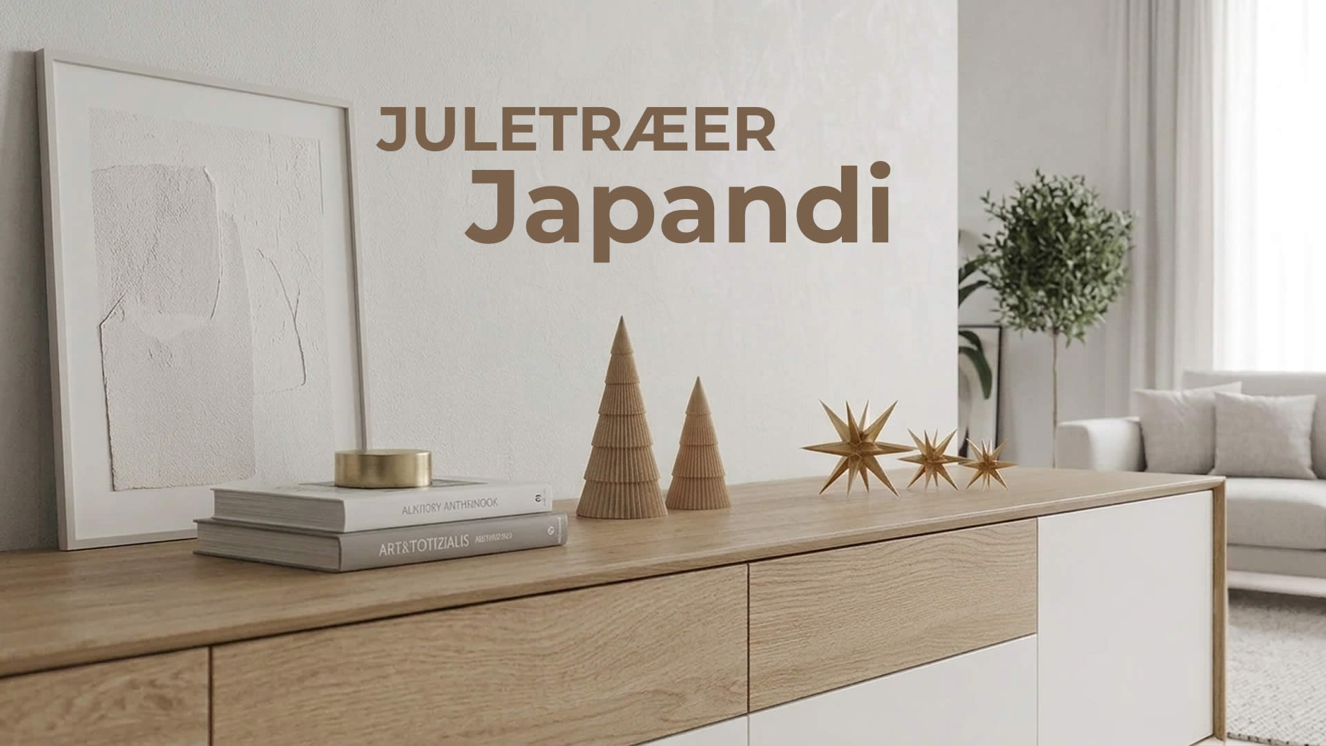 Juletræer Japandi Style Sæt med 2