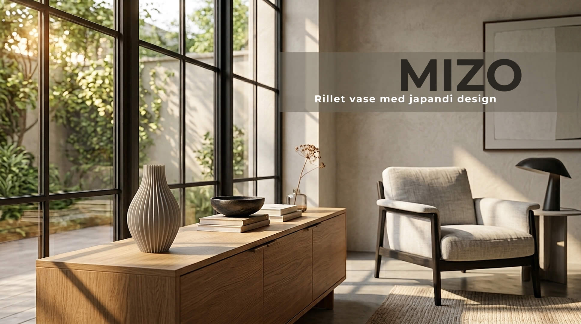 Mizo Vase Rillet Japandi Design