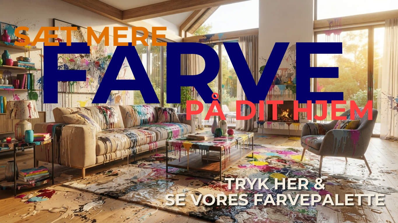 Sæt farve på dit hjem - se vores store farvepalette.