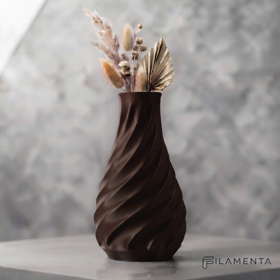 Terra Vase med Spiraldesign