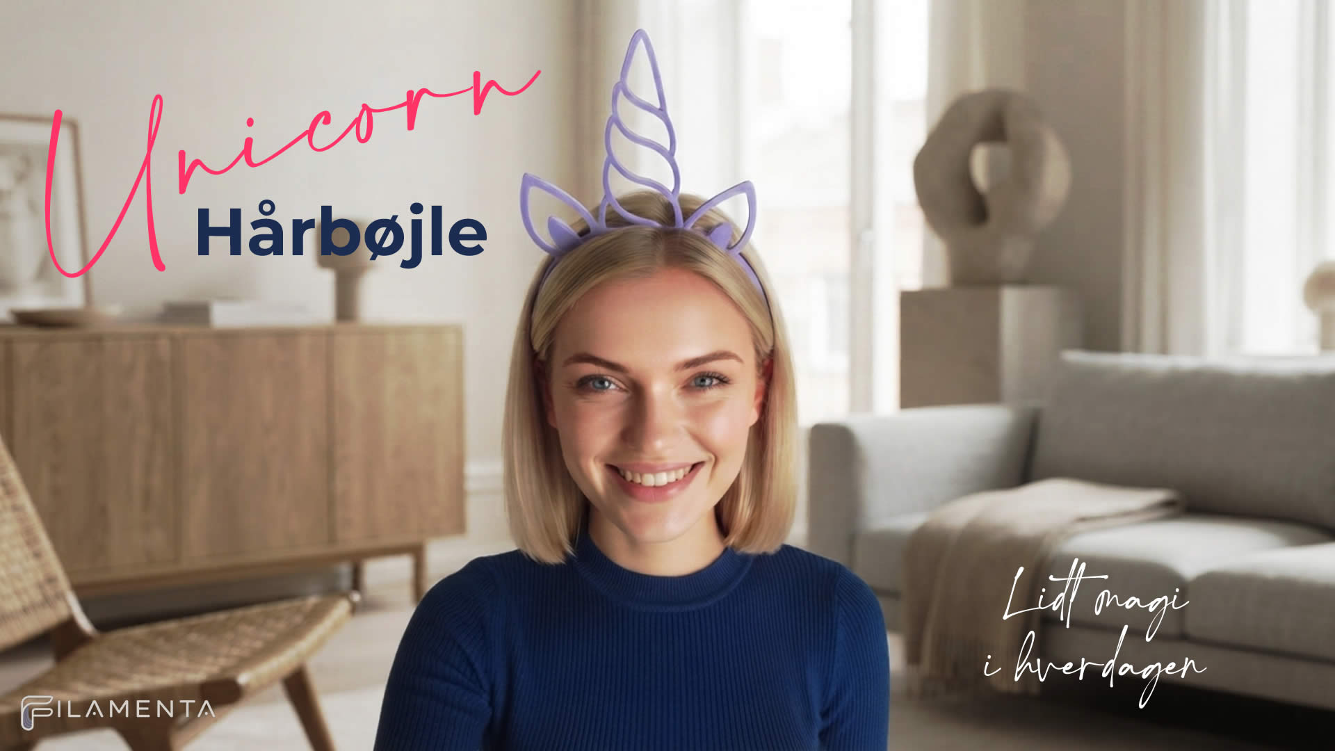 Enhjørning Hårbøjle