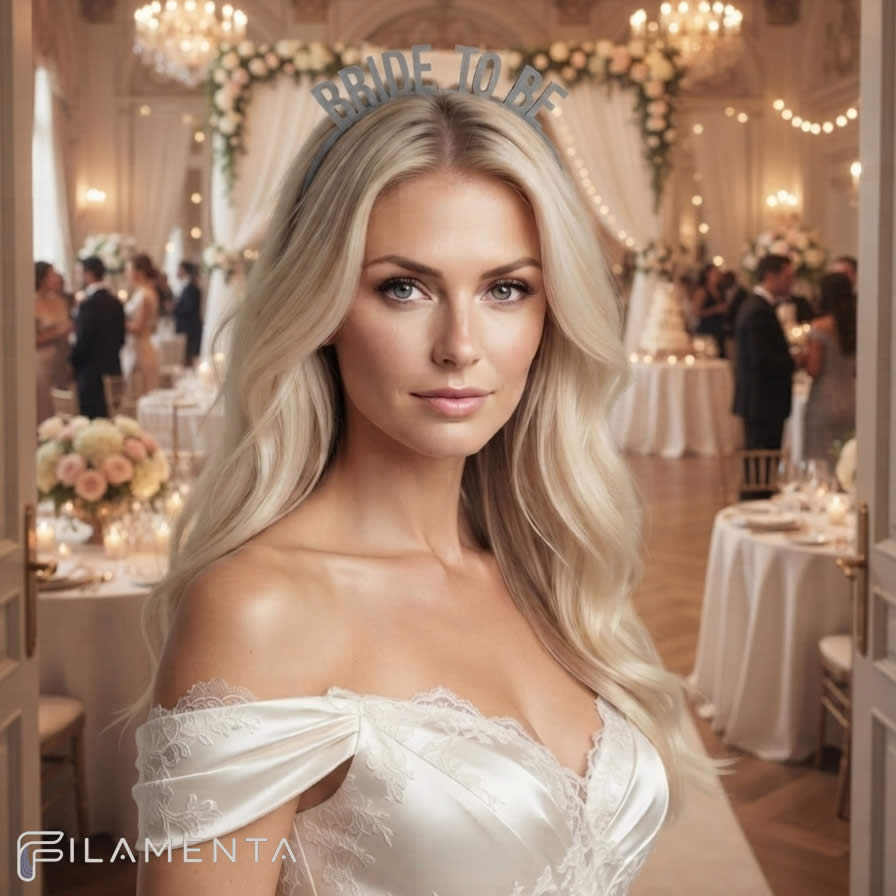Hårbøjle Bride To Be - Til Bruden