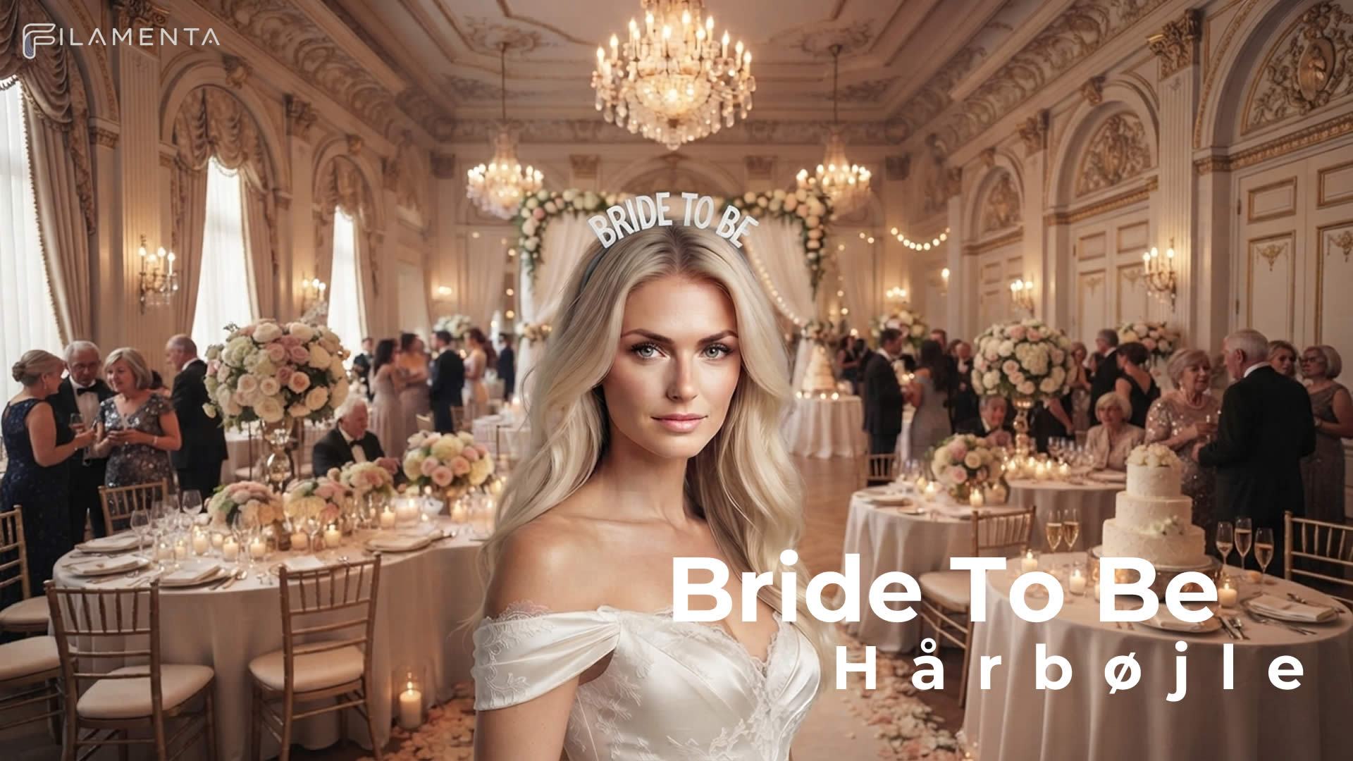 Hårbøjle Bride To Be - Til Bruden