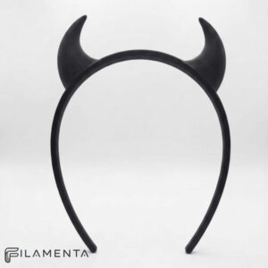 haarboejle-devil-med-djaevle-horn-2 Hårbøjle Devil med Djævle Horn