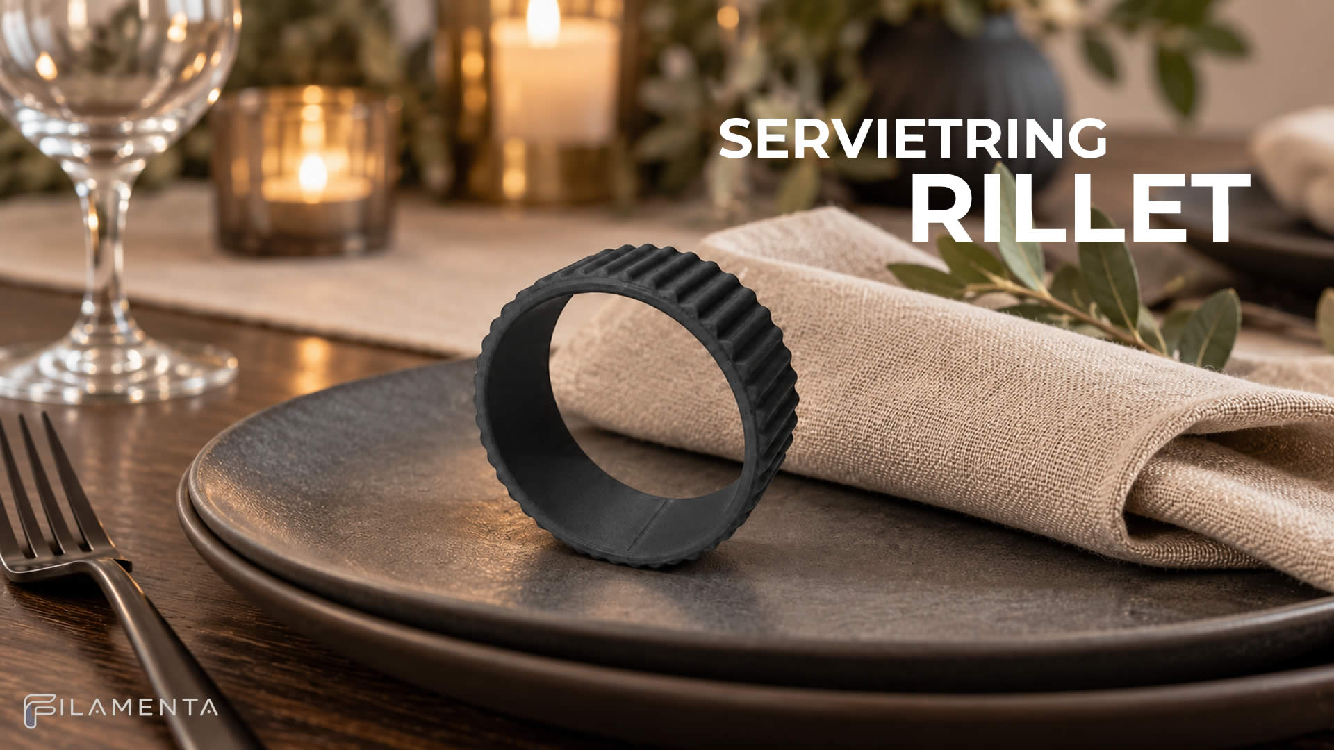 Serviet Ring Rillet – elegant detalje til borddækningen