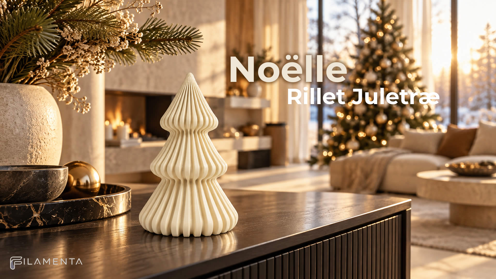Noëlle Juletræ med Riller