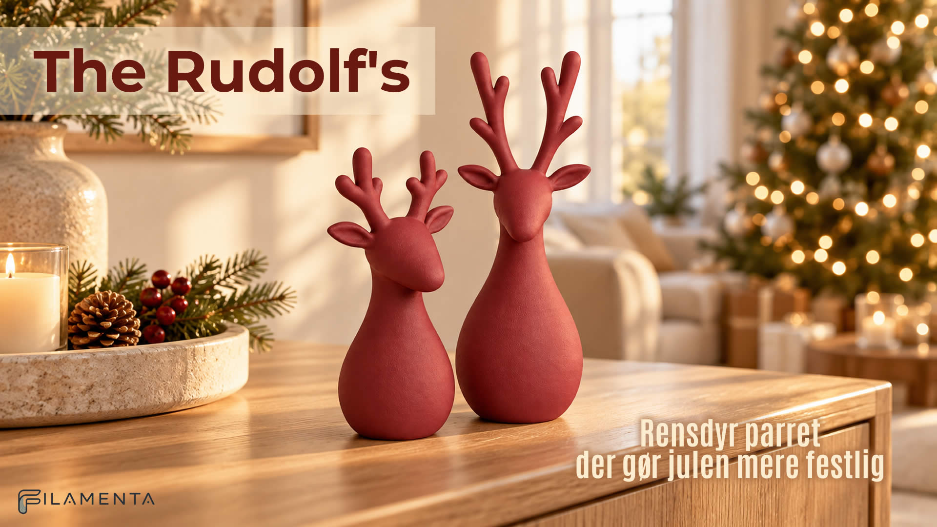 The Rudolf's Rensdyr Julepynt